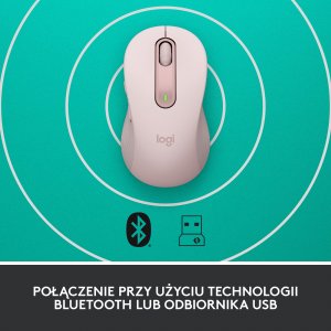 Mysz Logitech M650 L Różowy (910-006237) 7