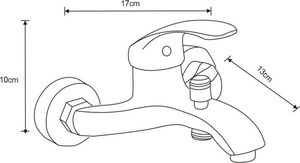 Mexen Mexen Fabia R62 bateria wannowa z zestawem prysznicowym, czarna - 74653R62-70 2