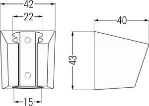 Mexen Mexen uchwyt prysznicowy czarny - 79353-70 2