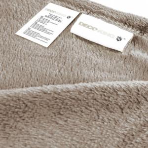 AmeliaHome Koc 70x150 Mic mikrofibra ciepły gruby cappuccino na łóżko 4