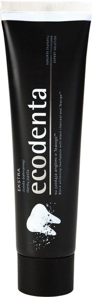 Ecodenta czarna pasta do zębów WYBIELAJĄCA z węglem drzewnym 100ml 2