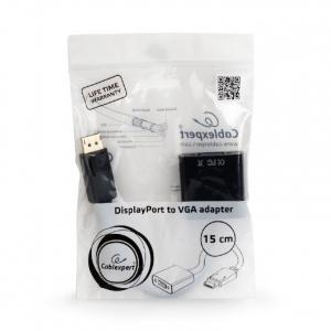 Adapter AV Gembird DisplayPort - D-Sub (VGA) czarny (A-DPM-VGAF-02) 2