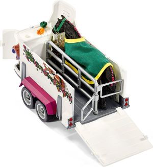 Figurka Schleich Horse Club Półciężarówka z koniem i przyczepą (42346) 3