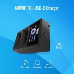 Ładowarka do aparatu Newell Ładowarka dwukanałowa Newell FDL-USB-C do akumulatorów NP-BX1 5