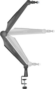 Mikrofon Mozos Mikrofon Mozos USB MKIT-900PRO Gamer + Ramię statyw mikrofonowy czarny 80 cm SB41 11