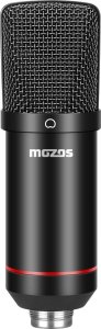 Mikrofon Mozos Mikrofon Mozos USB MKIT-900PRO Gamer + Ramię statyw mikrofonowy czarny 80 cm SB41 8