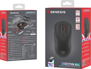 Mysz GENESIS ZIRCON XIII Custom Wireless (NMG-2089) + Podkładka Carbon 500 M LOGO 4