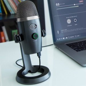 Mikrofon Blue Yeti Nano USB Shadow Grey (988-000205) + Lampa Litra Glow 9