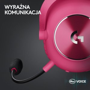 Słuchawki Logitech G Pro X2 Lightspeed Różowe (981-001275) + G PRO X SuperLight 2 (910-006630) 8