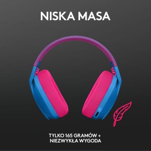 Słuchawki Logitech G435 Niebieskie (981-001062) + G PRO X SuperLight 2 (910-006630) 6