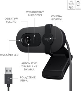Klawiatura Logitech K950 Graphite (920-012465) + Brio 100 (960-001585) 14