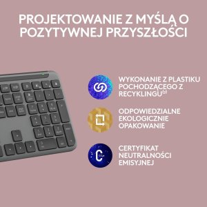 Klawiatura Logitech K950 Graphite (920-012465) + Brio 100 (960-001585) 10