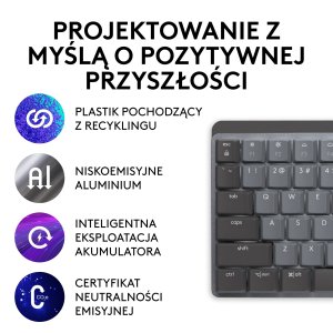 Klawiatura Logitech MX Mechanical (920-010757) + Brio 100 (960-001585) 32
