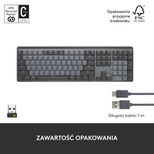 Klawiatura Logitech MX Mechanical (920-010757) + Brio 100 (960-001585) 39