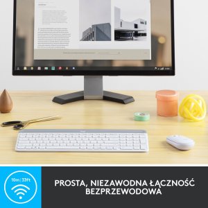 Klawiatura + mysz Logitech MK470 (920-009205) + Brio 100 (960-001585) 5