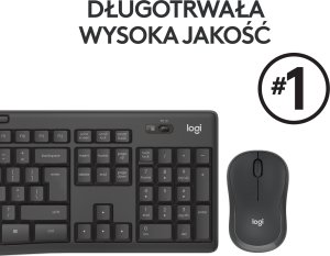 Klawiatura + mysz Logitech MK295 Silent Wireless Combo (920-009800) + Brio 100 (960-001585) 8