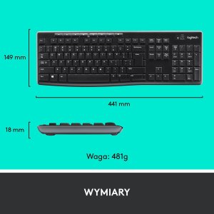 Klawiatura + mysz Logitech MK270 (920-004508) + Brio 100 (960-001585) 8