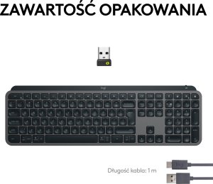 Mysz Logitech MX Anywhere 3S Pale Grey (910-006930) + MX Keys S Bezprzewodowa Graphite US (920-011587) 21