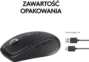 Logitech Wskaźnik laserowy R500s (910-005843) + MX Anywhere 3S Graphite (910-006929) 34