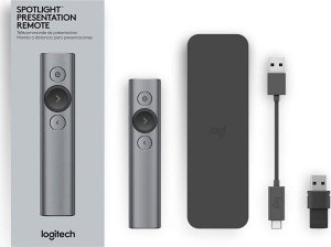 Logitech Spotlight Presentation Remote Szary (910-004861) + MX Anywhere 3S Graphite (910-006929) 11