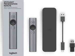 Logitech Spotlight Presentation Remote Szary (910-004861) + MX Anywhere 3S Graphite (910-006929) 55