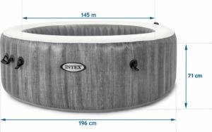 SPA ogrodowe Intex PureSpa Greywood Deluxe 196 cm x 71 cm (28440) + akcesoria 5