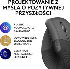 Mysz Logitech Lift Graphite (910-006473) + Ergo K860 (920-010108) 31