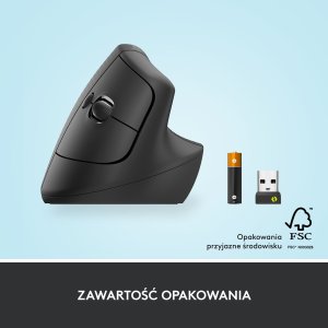 Mysz Logitech Lift Graphite (910-006473) + Ergo K860 (920-010108) 34