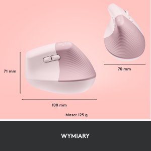 Mysz Logitech Lift Rose (910-006478) + Ergo K860 (920-010108) 10