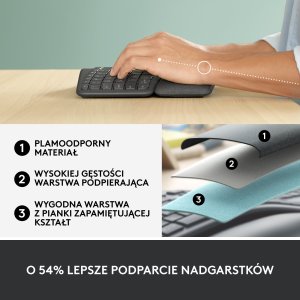 Mysz Logitech Lift Off-White (910-006475) + Ergo K860 (920-010108) 41