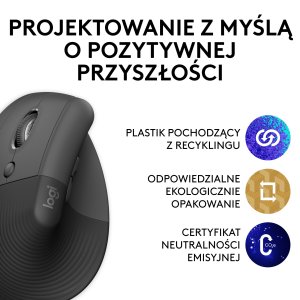 Mysz Logitech Lift Graphite Left (910-006474) + Ergo K860 (920-010108) 5