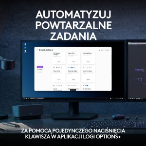 Klawiatura Logitech MX Keys S Grey US (920-011588) + Brio 100 (960-001585) 4