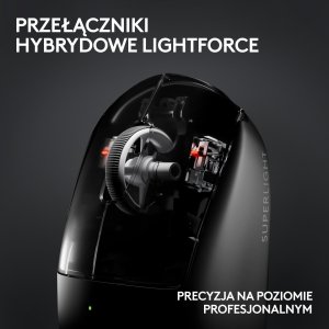 Mysz Logitech G PRO X SuperLight 2 (910-006638) + G Pro X Czarne (981-000818) 85