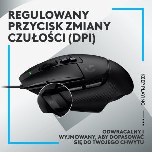 Mysz Logitech G502 X (910-006138) + G Pro X Czarne (981-000818) 8