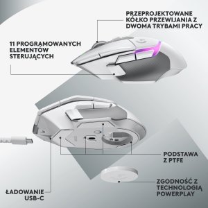Mysz Logitech G502 X Plus (910-006171) + G Pro X Czarne (981-000818) 8