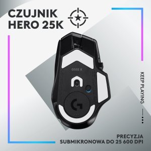 Mysz Logitech G502 X Plus (910-006162) + G Pro X Czarne (981-000818) 5