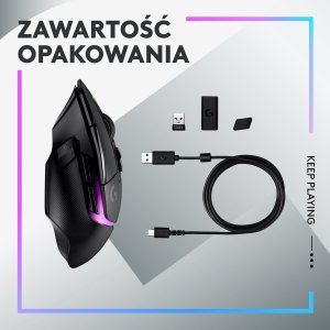 Mysz Logitech G502 X Plus (910-006162) + G Pro X Czarne (981-000818) 10