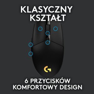 Mysz Logitech G102 Lightsync (910-005823) + G Pro X Czarne (981-000818) 4