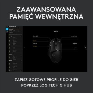 Mysz Logitech G502 Hero (910-005470) + G Pro X Czarne (981-000818) 6