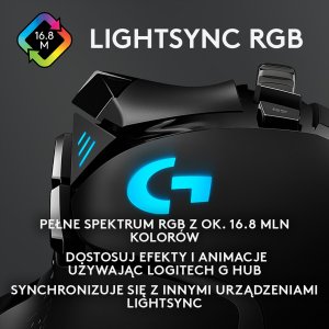 Mysz Logitech G502 Hero (910-005470) + G Pro X Czarne (981-000818) 8
