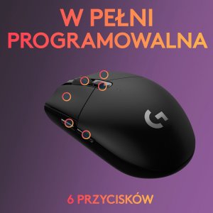 Mysz Logitech G305 Lightspeed Czarna (910-005282) + G Pro X Czarne (981-000818) 8