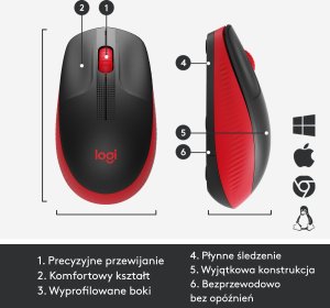 Mysz Logitech M190 Full-size (910-005908) + Studio Series - GRAPHITE (956-000049) 7