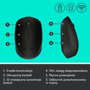 Mysz Logitech B170 (910-004798) + Studio Series - GRAPHITE (956-000049) 2