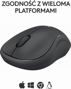 Mysz Logitech M240 Silent czarna (910-007119) + Studio Series - MID GREY (956-000052) 5