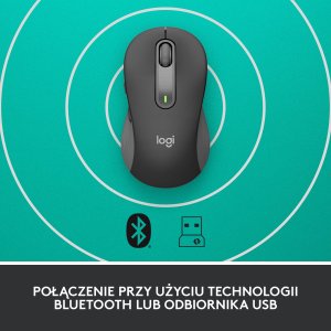 Mysz Logitech M650 Grafitowy (910-006253) + Studio Series - MID GREY (956-000052) 9