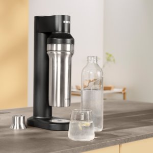 Saturator Brita sodaTRIO Czarny + Szklana butelka sodaTRIO 2-pak 7