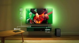 Telewizor Philips 43PUS9010/12 QLED 43'' 4K Ultra HD Titan OS Ambilight + Soundbar Philips TAB5309/10 15