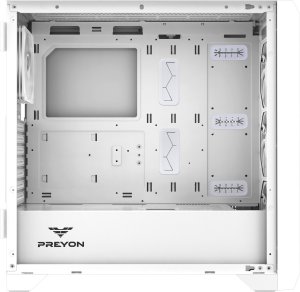 Obudowa PREYON Obudowa PREYON Obudowa Nest Windy White + Zasilacz PREYON EAGLE POWER GOLD 1000W 12