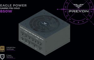 Obudowa PREYON Obudowa PREYON Nest Meshy (PRENM02B) + Zasilacz PREYON EAGLE POWER GOLD 850W 27