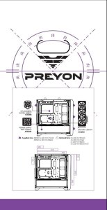 Obudowa PREYON Obudowa PREYON Nest Windy+ Black + Zasilacz PREYON EAGLE POWER GOLD 850W 5